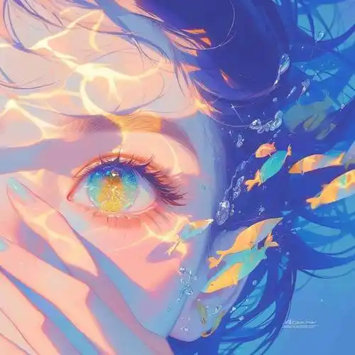 一眼就很哇塞的蓝色系头像