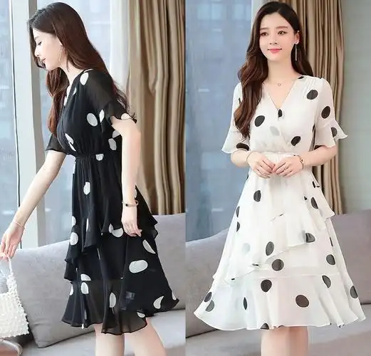 夏装新款2022蘑菇街特卖女装正品牌京东商城连衣裙夏季显瘦气质潮