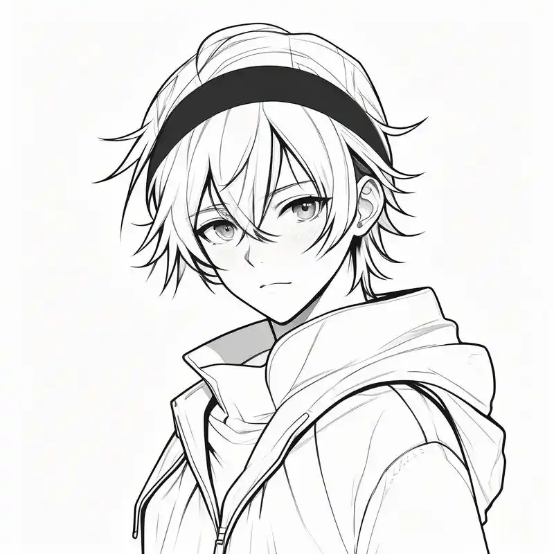 人物头像素描画简单🎨