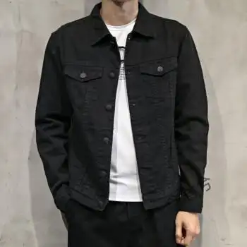 墨华灼灼牛仔套男装2021新款男士上衣帅气男生休闲牛仔衣服男装夹潮