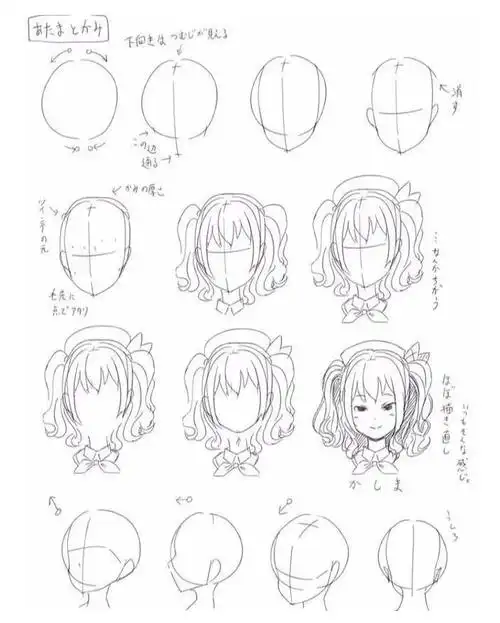 「cg原画插画教程」| 二次元人物头发画法