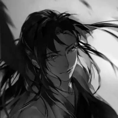 侠客头像男生古风黑白图片