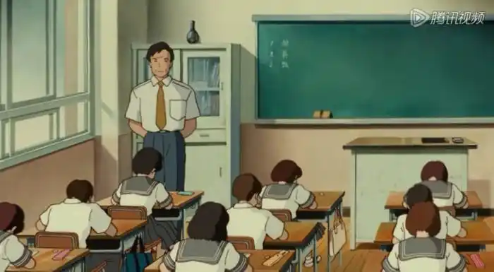 侧耳倾听{看一个系列的图片就像重温一遍整个动漫}{教室中}