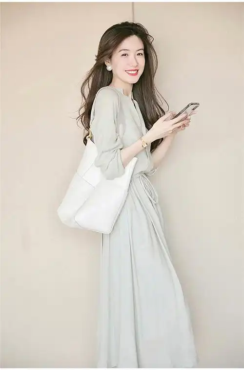 法式初恋长袖薄款长裙女装2021年新款早秋外贸女装高级感连衣裙子