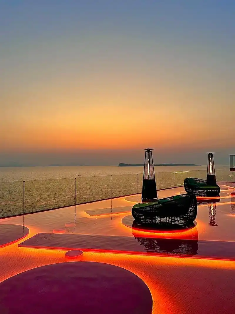 深圳南澳苫也暮悬崖日落海景餐厅92美哭了05 这家悬崖餐厅观看