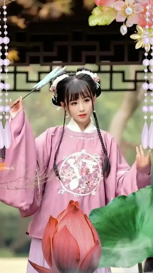 古装美少女#甜甜笑容,青春永驻