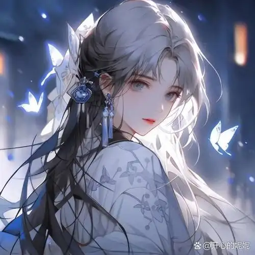 动漫头像: 动漫美女头像来16615波儿~清新淡雅的蓝色系,视觉效果