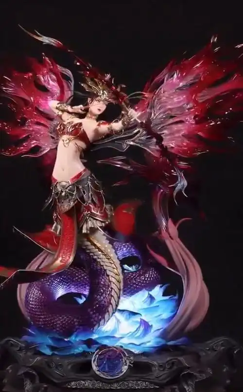 斗破苍穹美杜莎手办,五官还原动画,一双蛇眼彰显蛇人族美艳女皇