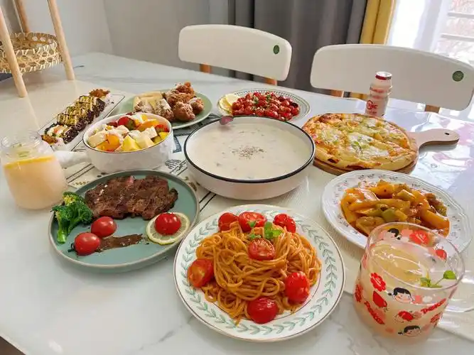 和老公一起动手做的生日大餐