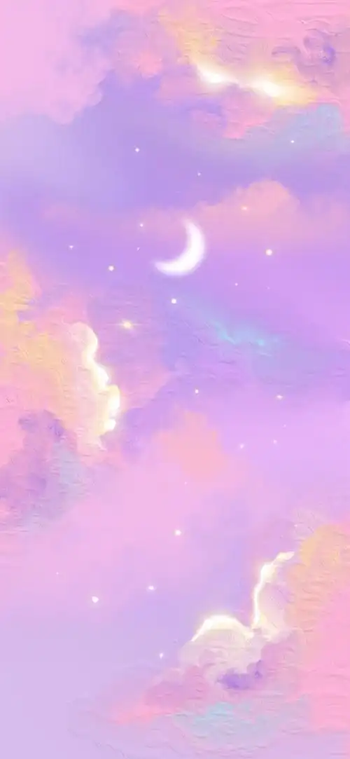 梦幻天空油画壁纸插画师:谷雨芽郁