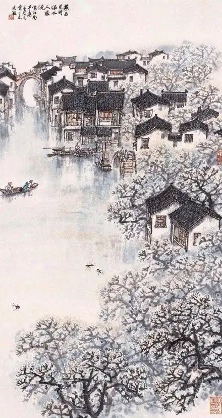 宋文治笔下的水墨烟雨江南如此迷人