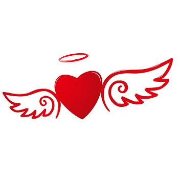 天使翅膀的爱心