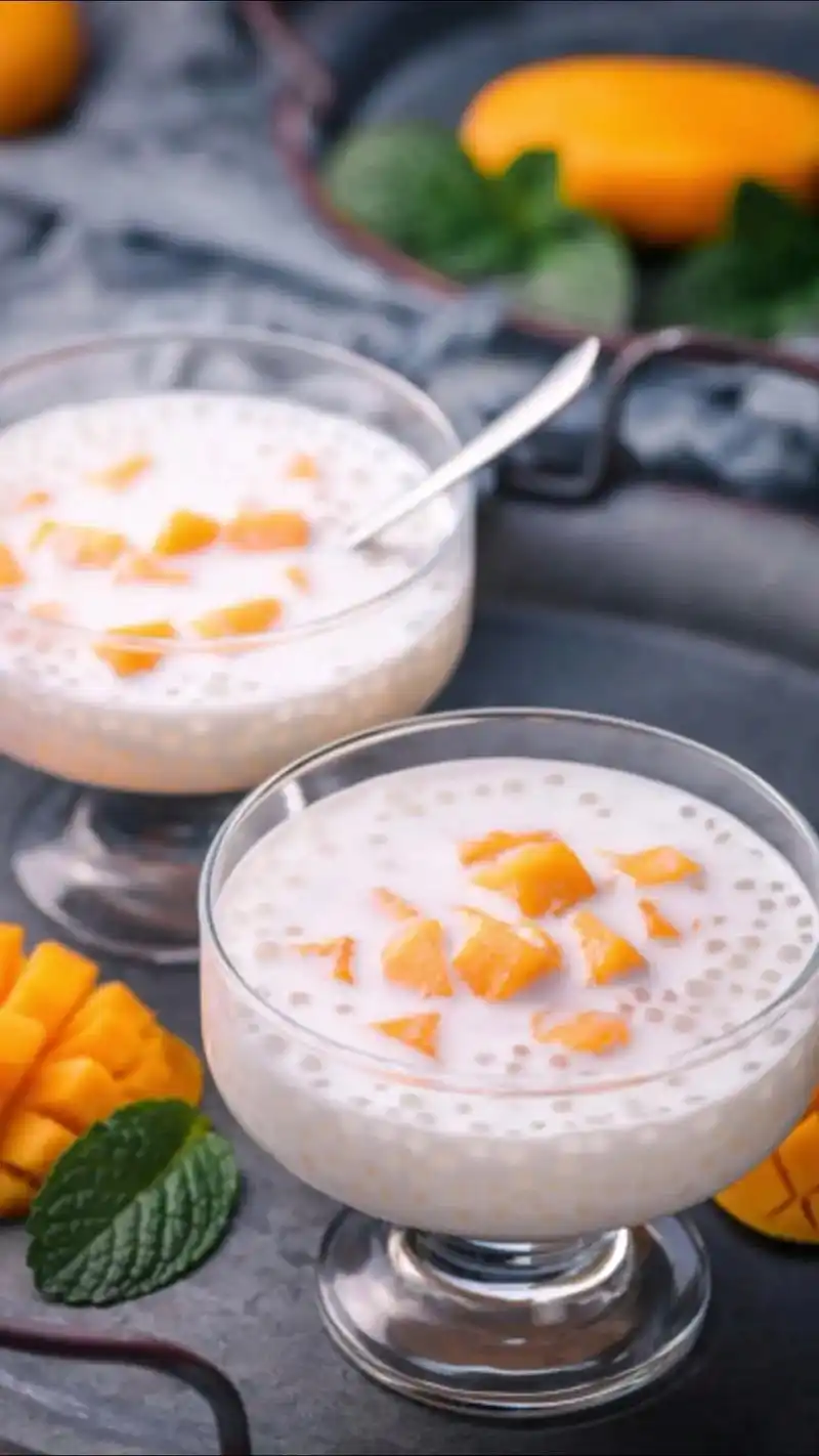芒果牛奶西米露.周末宅家,宅家也要饮料自由,天气越来越暖,来 - 抖音