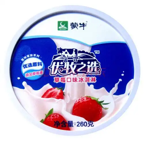 蒙牛优牧之选草莓口味雪糕260g