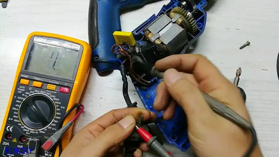 手电钻通电无反应的 维修!经过检查原来是调速开关损坏!