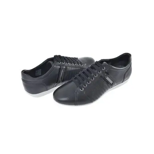 versacecollection范思哲男鞋男士时尚休闲系带皮鞋91115