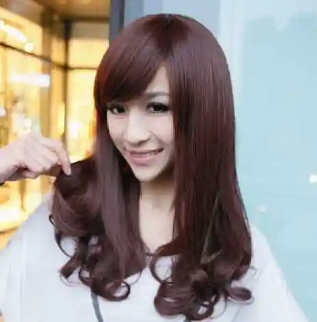 夏季卷发发型魅力迷人的女生慵懒卷发