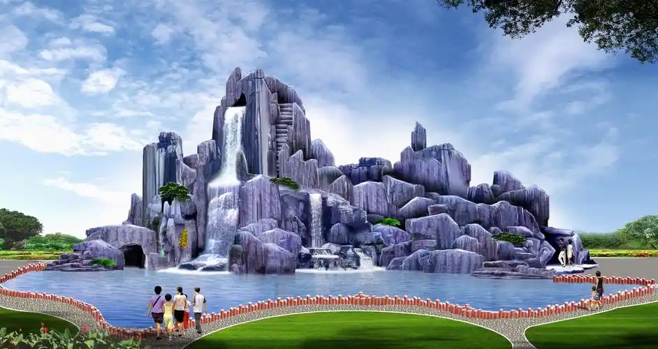 景观假山-设计案例-湖北恒世古建园林建设工程有限公司