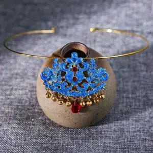 古风项链璎珞项圈明制流苏吊坠汉服配饰古装首饰少女古代百搭饰品