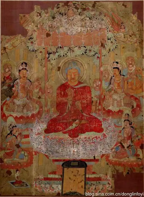 释迦牟尼佛树下说法图