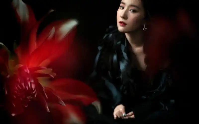 刘亦菲光影性感高清桌面壁纸