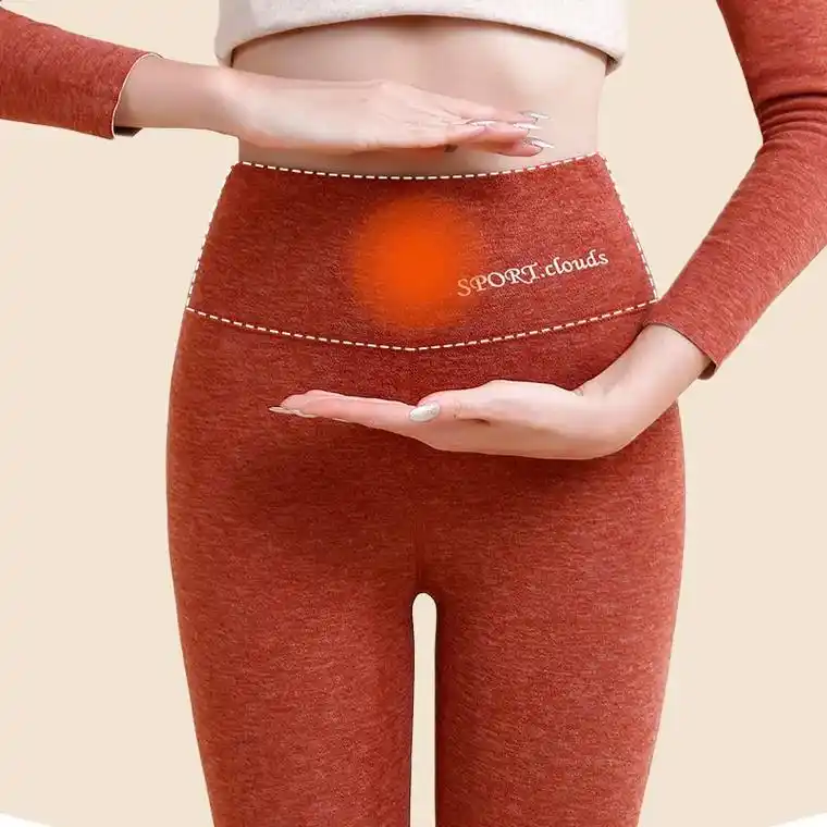 德绒保暖裤女士加绒秋裤2023秋冬季薄款高腰内穿打底裤棉毛裤 - 抖音