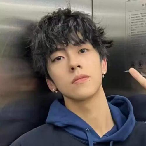 短发烫男生式全卷发锡纸羊毛男士黑色假发头套帅气仿真发韩版卷