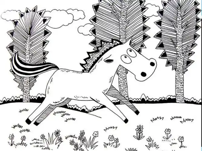 白云十幼二级培训儿童线描画