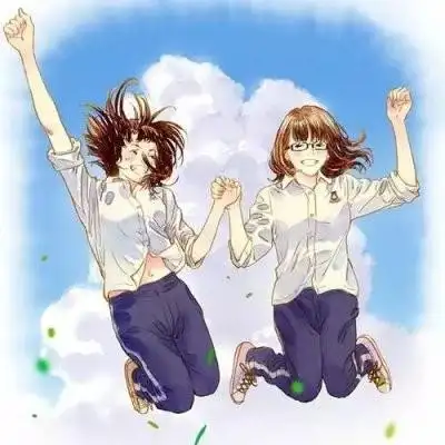 青春校园动漫头像穿校服卡通女生男生头像