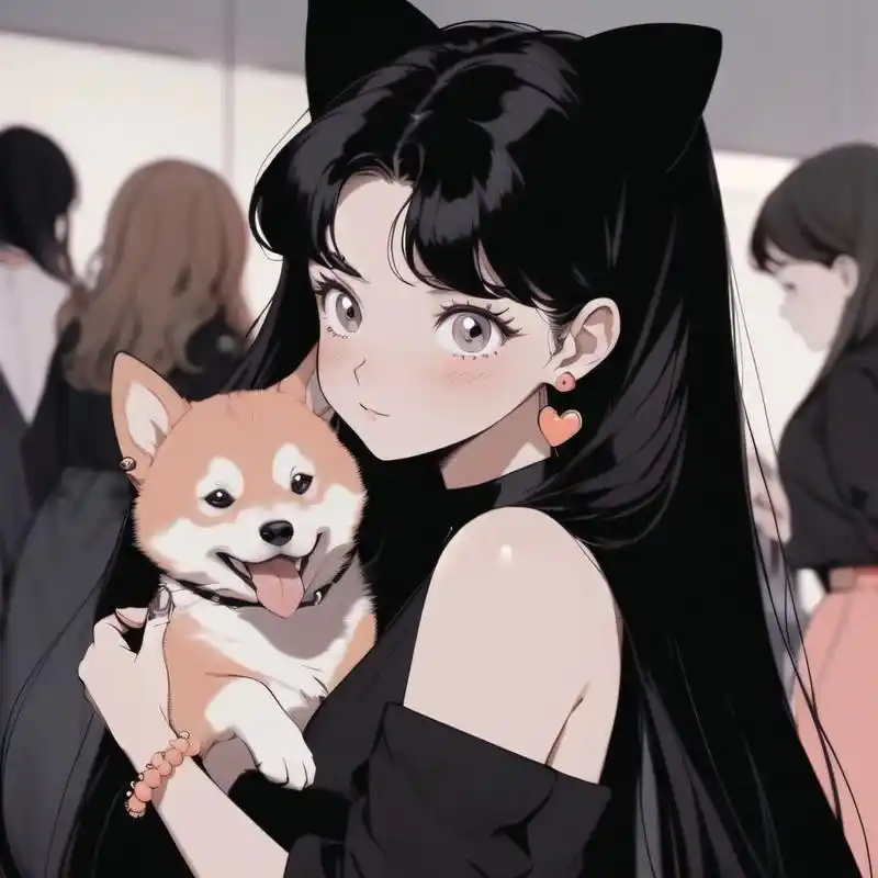 旧漫头像|可爱小柴犬和高冷小姐姐