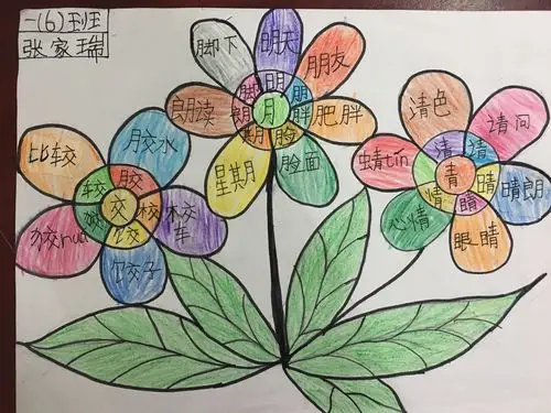 倾听花开的声音——记定南县第三小学小葵花班识字巩固思维导图