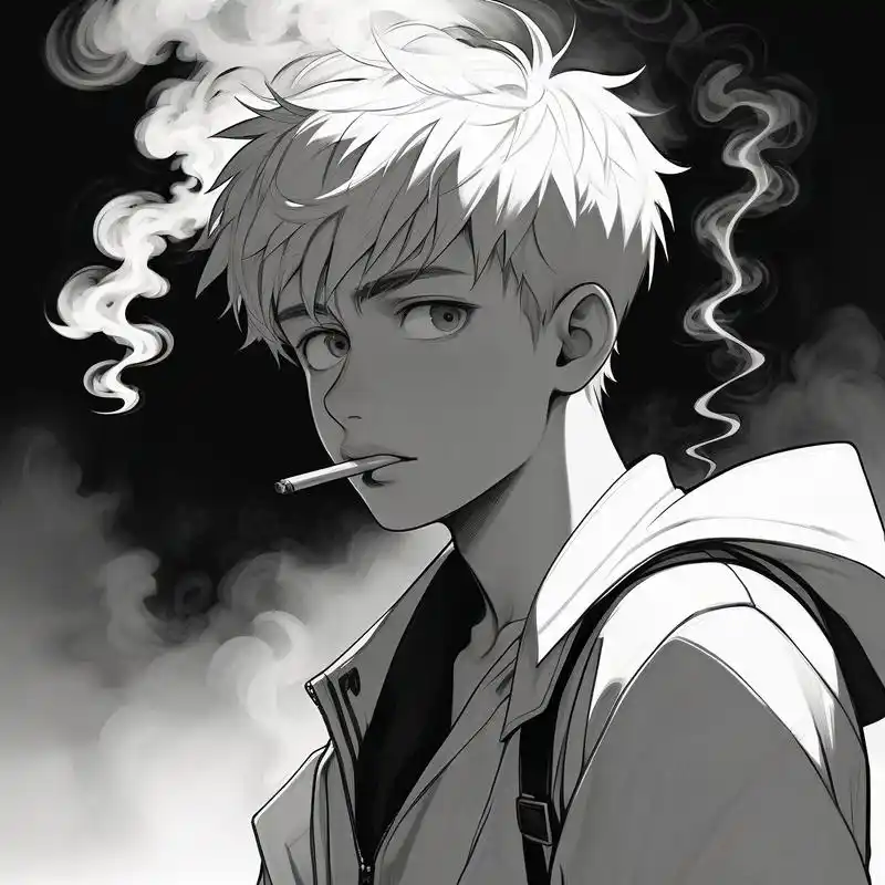 男生叼烟侧脸头像08 男生叼烟侧脸头像,谁用谁好看系列,谁能拒绝啊