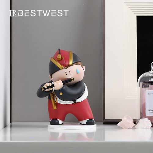 《吹笛子的少年》大艺术家系列摆件生日礼物手办桌面软装饰品摆设