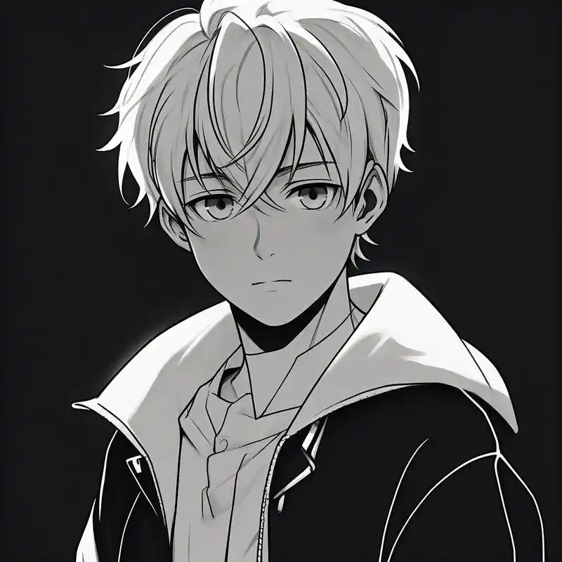 伤感男生头像,孤独与绝望并存95 这组黑白素描男生头像,透露出深深