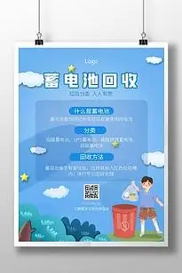 垃圾分类之蓄电池回收海报