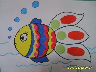 幼儿简笔画金鱼的