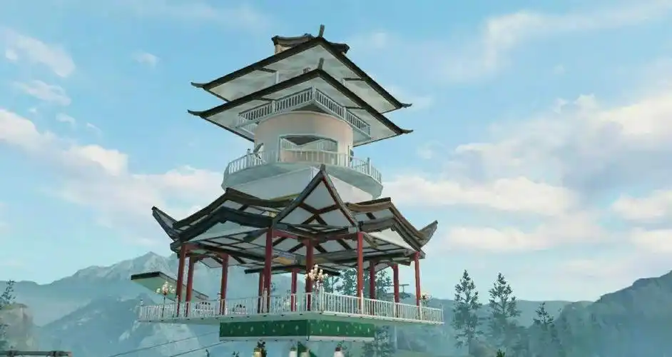 中式古风建筑月上西楼共度别样的星锛呀谟腈隙鹩裢孟嘁雷靼榻峤