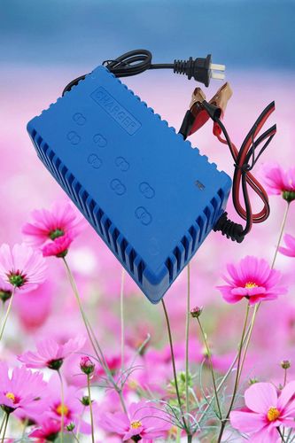 12v6a汽车电瓶充电器摩托60ah维护蓄电池80a智能电瓶充电器