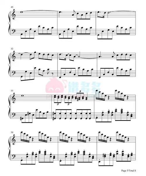 周杰伦床边故事钢琴谱