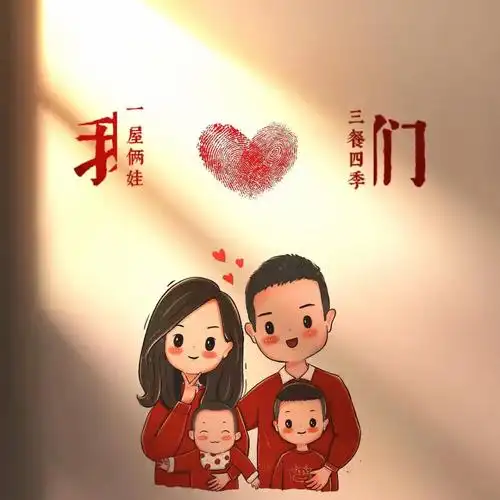 亲子头像一家四口 高清好看的一家四口微信头像图片_感情头像_头像屋