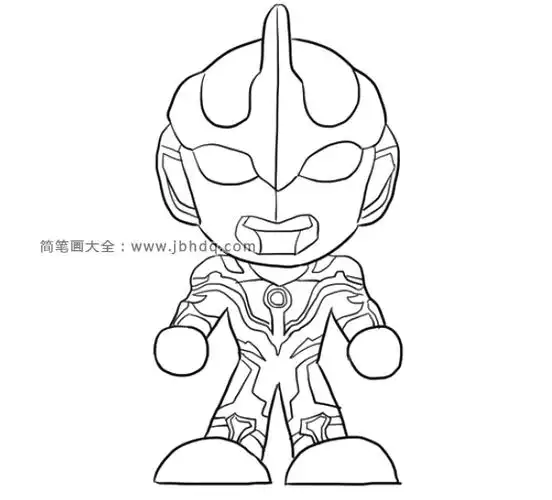 适合新手画的简单银河奥特曼