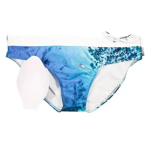 taddlee尴尬男士三角泳裤护垫游泳裤低腰