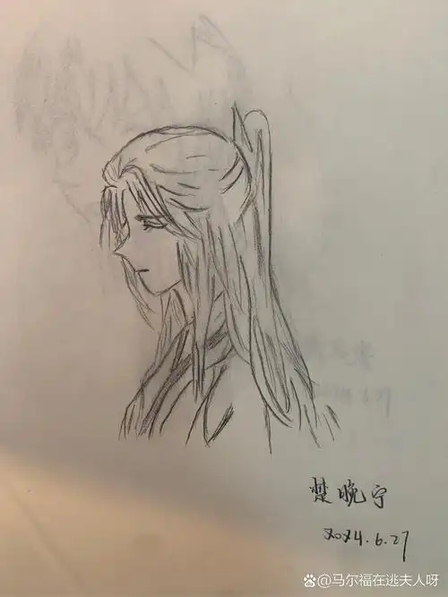 这种二次元动漫铅笔稿10r一张不包邮 只要是动漫人物都可以画 大约3-7