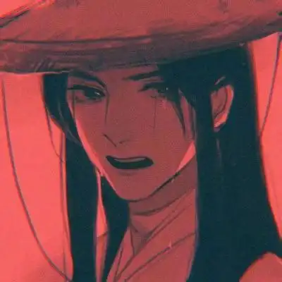 红色系动漫古风男头像孤独古风男妖孽头像