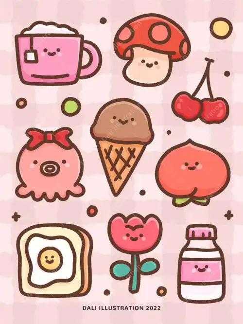 零基础简笔画画点可爱的东西