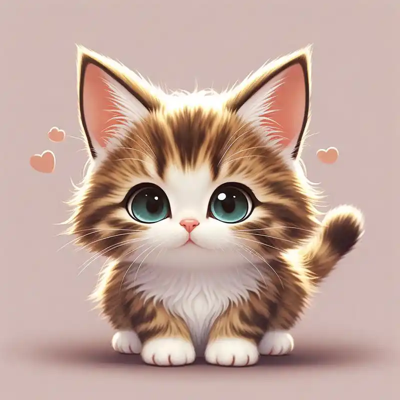 快来一起用可爱呆萌的小猫咪头像吧!喵～🐱