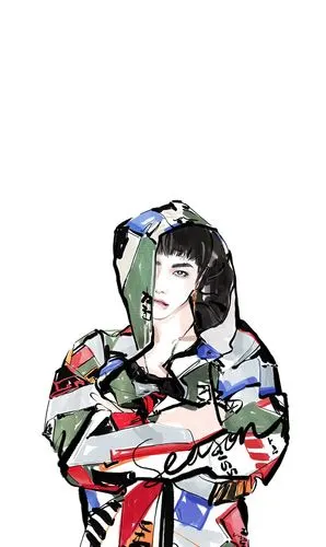 高清手机壁纸丨手绘华晨宇卡通丨扎心情感短句