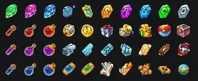 游戏道具小图标ui设计@北坤人素材