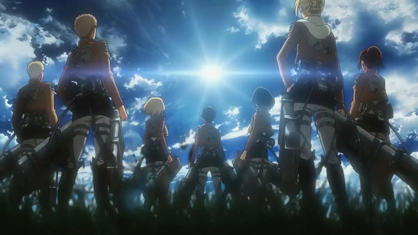 【4k-60帧】进击的巨人op  红莲的弓矢