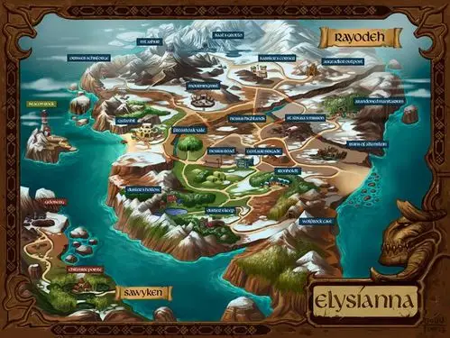 world map - rpg project by d-torres